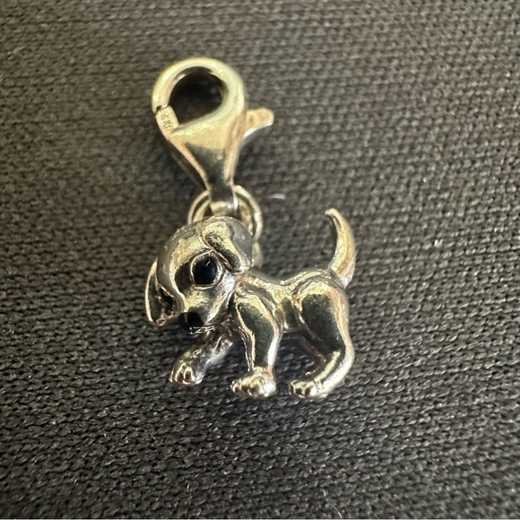 Jewelry - S925 Stamped Puppy Dog Charm | TS Mark | Lobster Clasp | 1.79g
